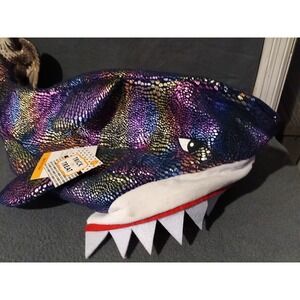Pet Posse Small S/P Iridescent Shark Dog Costume Halloween Trick or Treat